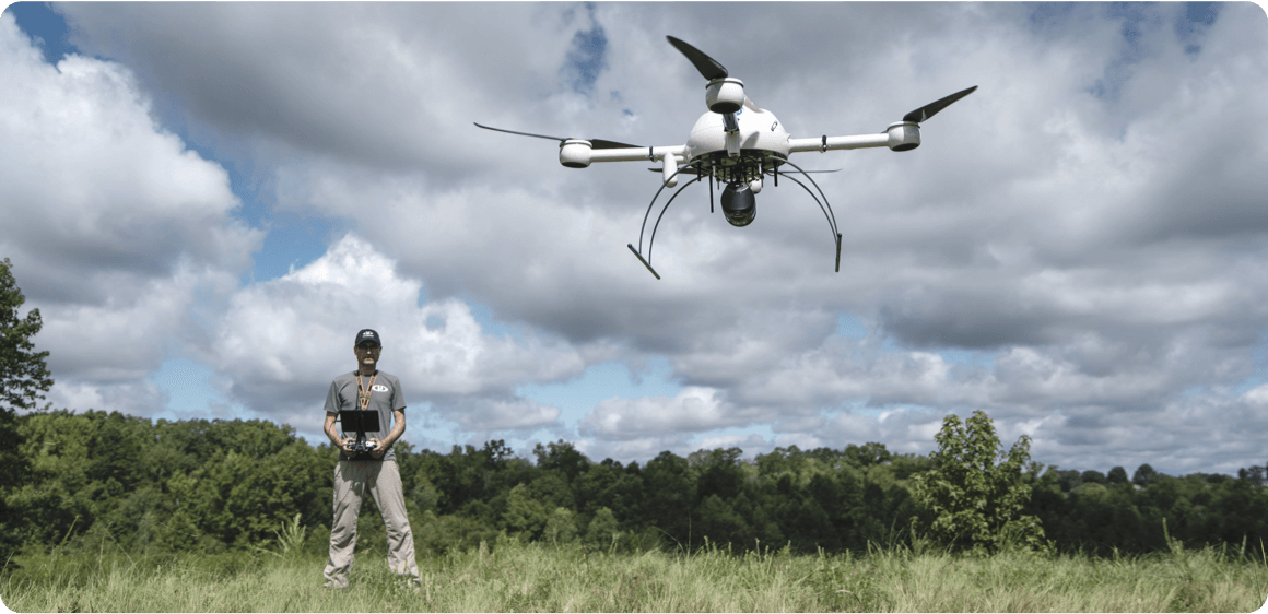 Surveying Drone Flying